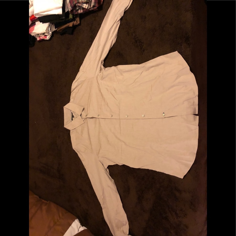 Banana republic stretch slim fit XL tan shirt